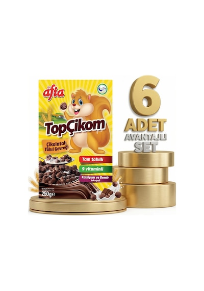 Afia Topçikom Çiko Tahıl Gevreği 6x250 Gr