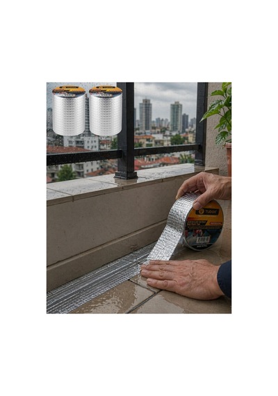 2 Li Set Çok Amaçlı Tamir Bandı Çatı Pvc Boru İzolasyon Bandı Düz Renkli Düz Renkli