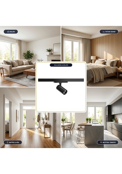 Goya 23w Samsung Ledli Ray Spot Mağaza Aydınlatma Armatürü - Gy-3659 Diğer