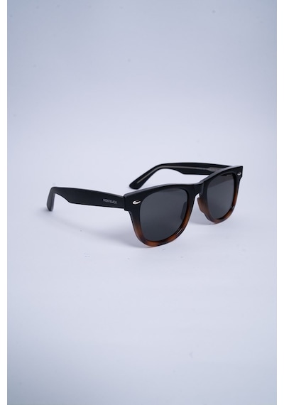 Montblack Mb6802 C5-mat Kahve Wayfarer Erkek Güneş Gözlüğü Çok Renkli