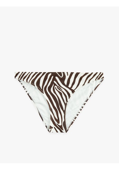 Koton Zebra Desenli Bikini Altı Kahverengi Desenli 6sak00241mm