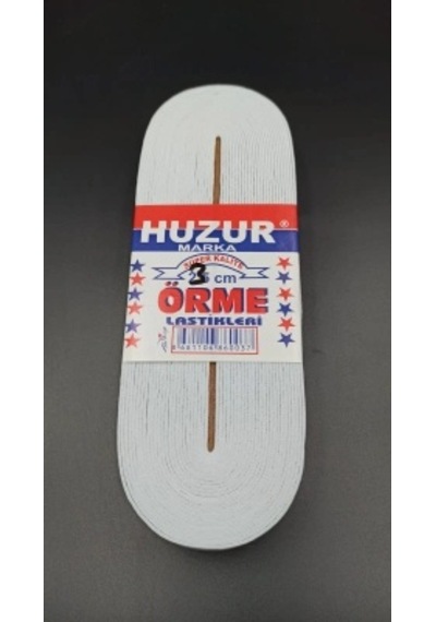 Beyaz - 3cm Paça Lastik Yassı Geniş 10mt. 5468