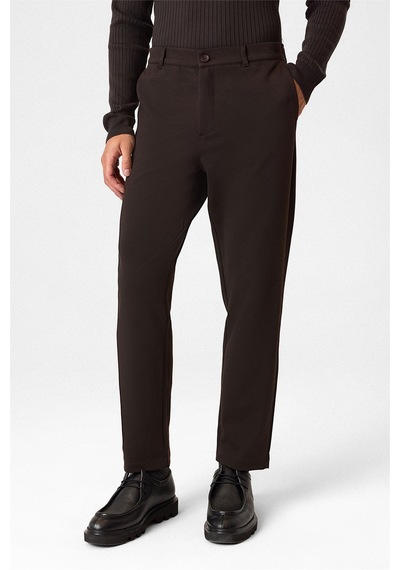 Back And Bond Regular Fit Diagonel Kahve Jogger Pantolon Çok Renkli