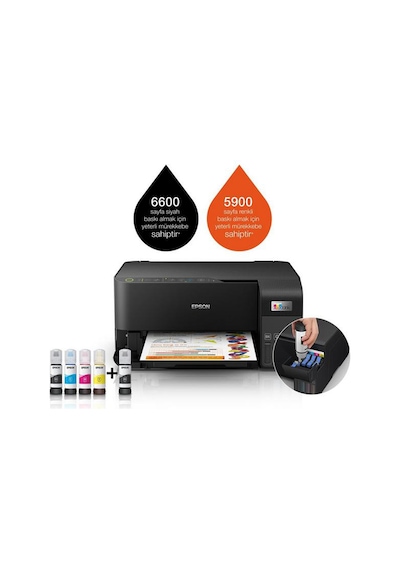 Epson Eco Tank L3550 Mürekkep Tanklı Fonksiyonlu Yazıcı