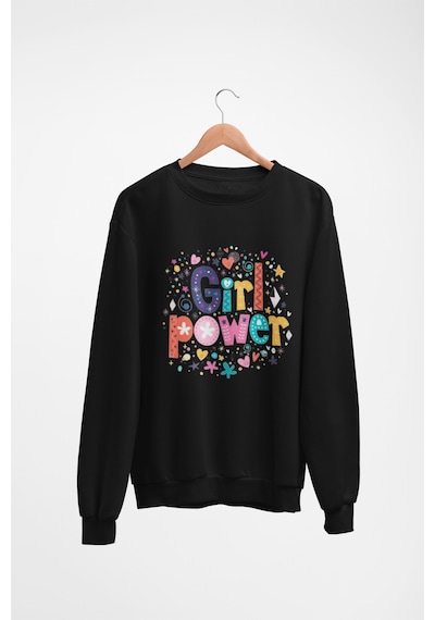 Magors Stıl-x Baskılı Kız Çocuk Sweatshırt Siyah-8