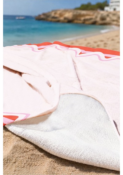 Pembe Çizgili Modern Plaj Havlusu - Kırmızı Dalgalı Çerçeveli Akdeniz Hızlı Kuruyan Mikrofiber Havlu Köpük Yasemin Pembe Çizgili Modern Plaj Havlusu - Kırmızı Dalgalı Çerçeveli Akdeniz Hızlı Kuruyan Mikrofiber Havlu Köpük Yasemin