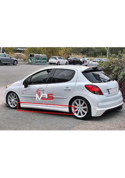 Peugeot 207 Uyumlu R Marşpiyel Sağ Sol Takım Fiberglass Boyasız