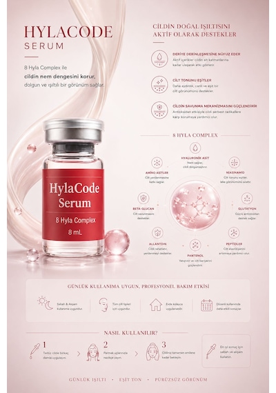 Hylacode Cilt Serumu Nemlendirici Etki 8 Ml