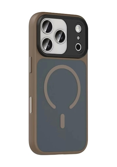 Lopard Apple Uyumlu iPhone 17 Pro Kılıf Mat Arka Yüzey Wireless Şarj Özellikli Flet Magsafe Kapak Telefon K