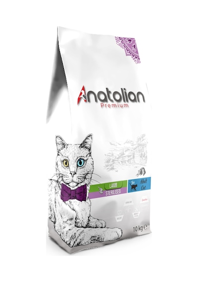 Anatolian Premium Sterilised Lamb Kuzu Etli Yetişkin Kedi Maması 10 KG