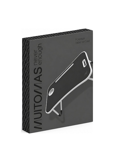 Muıtomas Katlanabilir Bardaklıklı Laptop Masası Siyah
