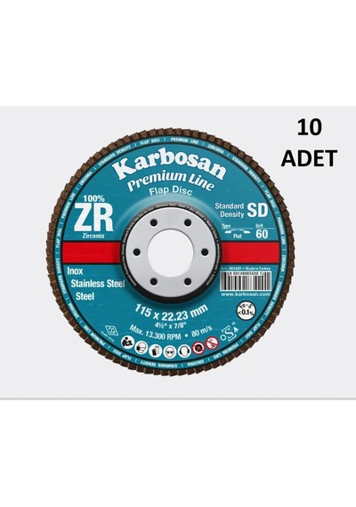 Flap Disk Zr Düz 115x40 10 Adet