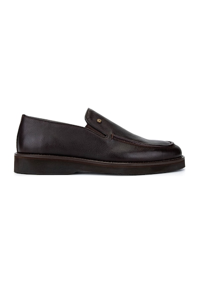 Tamer Tanca Erkek Hakiki Deri Kahverengi Loafer Ayakkabı 1008 3501 Erk Ayk Sk25-26 Kahve Fltr Dz Kahverengi