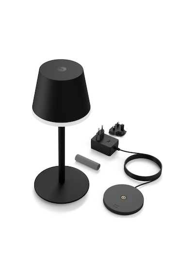 Philips Hue Go Belle Taşınabilir Masa Lambası Siyah