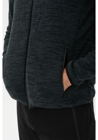 Exuma Erkek Tam Fermuarlı Polar 2112126 065-dark Grey