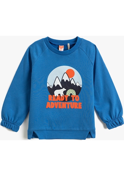 Koton Doğa Temalı Baskılı Sweatshirt Bisiklet Yaka Manşetleri Lastikli Saks 3wmb10350tk 3WMB10350TK968 Saks Mavi Koton Doğa Temalı Baskılı Sweatshirt Bisiklet Yaka Manşetleri Lastikli Saks 3wmb10350tk 3WMB10350TK968 Saks Mavi