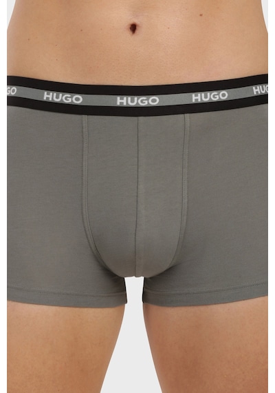 Hugo Erkek Boxer 50545668 996 Siyah Haki Antrasit