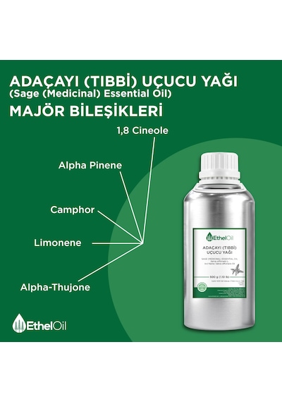 Etheloil Adaçayı Uçucu Yağı 500 G