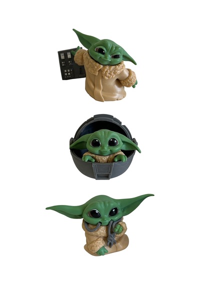 Star Wars Baby Yoda Grogu Yıldız Savaşları Figür Oyuncak Seti 3'lü
