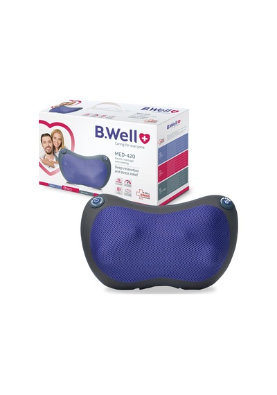 B.well Swiss Med-420 Shiatsu Masaj Cihazı, Isıtma Fonksiyonlu Elektrikli Masaj Cihazı, 2 Hız Seviyesi, 4 Masaj Başlığı, Yön Değiştirme, Otomatik Kapanma, Şebeke Ve Araç Adaptörü B.well Swiss Med-420 Shiatsu Masaj Cihazı, Isıtma Fonksiyonlu Elektrikli Masaj Cihazı, 2 Hız Seviyesi, 4 Masaj Başlığı, Yön Değiştirme, Otomatik Kapanma, Şebeke Ve Araç Adaptörü