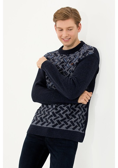 U.S. Polo Assn. Erkek Bisiklet Yaka Triko Kazak 50253085-vr033 Lacivert