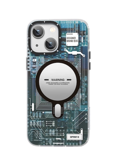 Youngkit Apple Uyumlu iPhone 14 Plus Kılıf Magsafe Şarj Özellikli YoungKit Technology Serisi Kapak Youngkit-TA82100