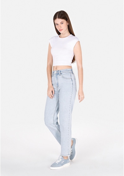 Colin's Colins Straight Fit Yüksel Bel Düz Paça Kadın İndigo Jean Pantolon Cl1073820 Q1.v1 Dn44145 Denim