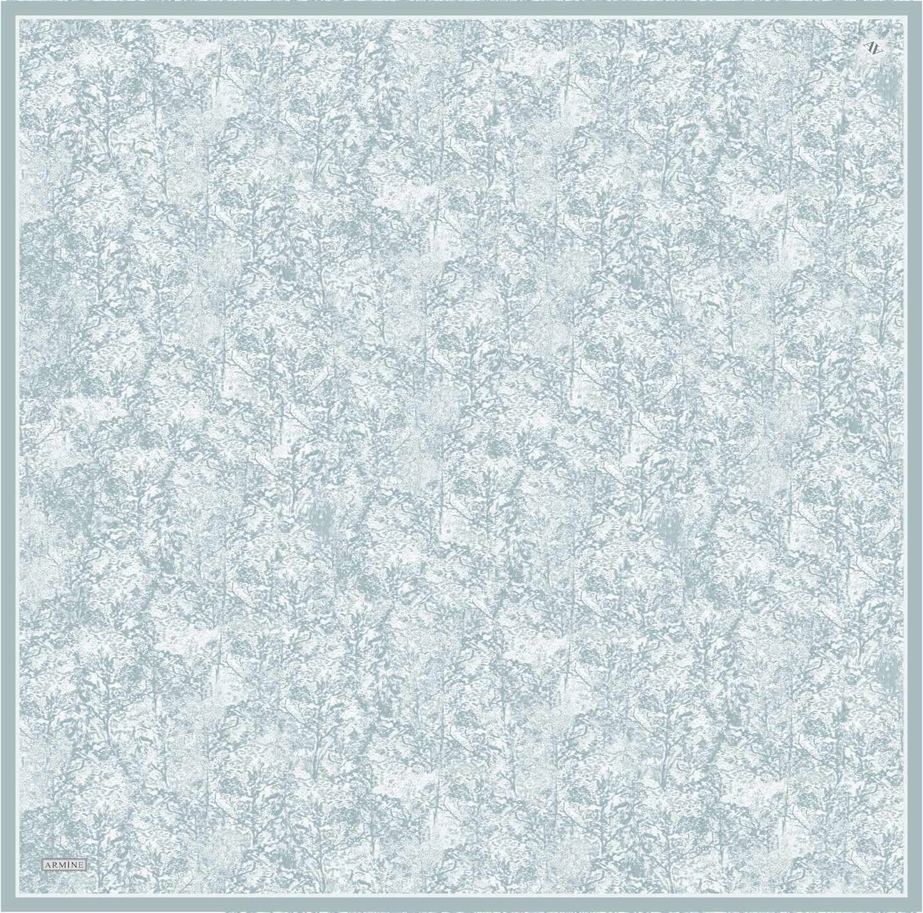 Armine Soyut Desenli Saf İpek Sura Eşarp 9311d 85 Yeşil