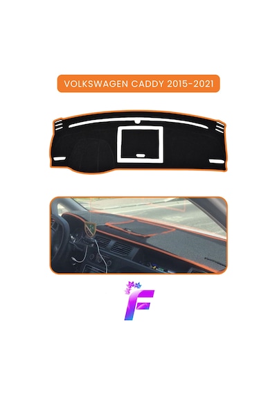 Volkswagen Caddy 2015-2021 Torpido Örtüsü Araca Özel Üretim Kolay Montaj Tam Uyum B82