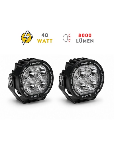 Knmaster Blayn 40w Lens Değiştirilebilir Motosiklet Led Sis Farı 1