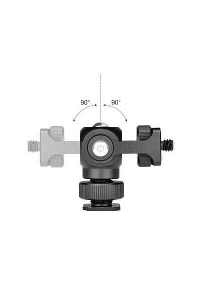 Andoer D8053 Monitör Led Işık Montaj Mini Top Kafası