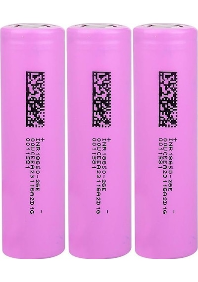 Dmegc Inr18650-26e - 3.7v 2600 Mah Li-ıon Şarjlı Pil - 7.5a 3 Lü