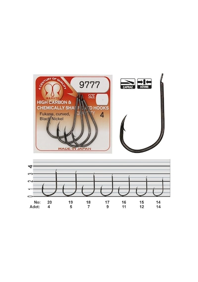 Maruto 9777 Bn Fukase Olta İğnesi Black Nickel