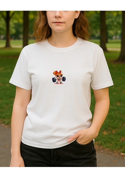 Hugo Boss Blossom Baskılı T-shirt Beyaz