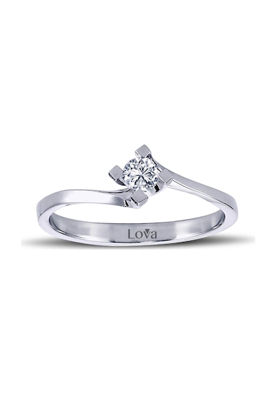 Lova D Renk 0,18 Karat Pırlanta Tektaş Yüzük - 1070031