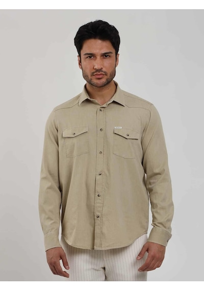 Dufy Bej Erkek Regular Fit Düz Klasik Yaka Uzun Kol Gömlek - 104845-bej Bej Dufy Bej Erkek Regular Fit Düz Klasik Yaka Uzun Kol Gömlek - 104845-bej Bej
