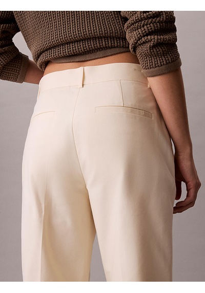 Calvin Klein Straıght Leg Stretch, F7j, 4 Kadın Krem Chino Pantolon