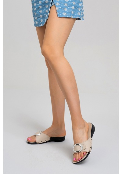 Carlaverde Anatomic Kadın Terlik Mn0105 Bej