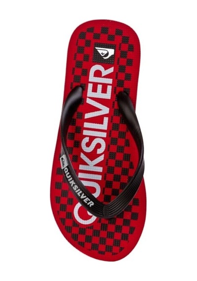 Quiksilver Çocuk Parmak Arası Plaj Terliği Kırmızı Kırmızı