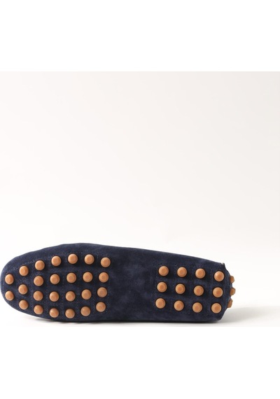 Dufy Lacivert Erkek Süet Loafer Ayakkabı - 105700-lacivert Lacivert