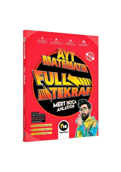 Mert Hoca AYT Matematik Full Tekrar Video Ders Kitabı  -  Mert Hoca  -  F10 Yayınları