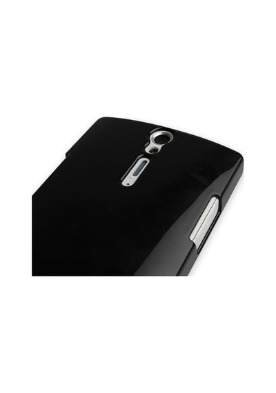 Nillkin Xperia S İle Uyumlu Parlak Sert Kauçuk Kılıf Siyah Renk