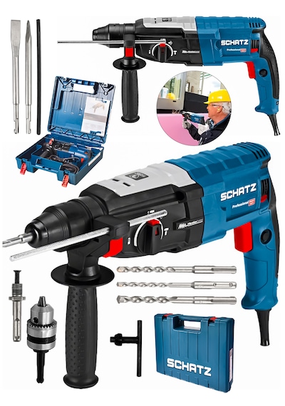 Schatz Profesyonel 850w Metal Şanzıman 2-28mm Kırıcı Delici Hilti Elektrikli Darbeli Matkap