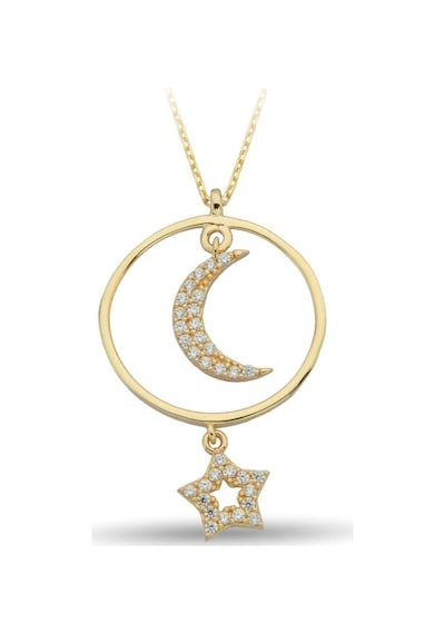 Çgk Çiğdem Gürel Kuyumculuk Ay Yıldız Altın Kolye 14k Gold
