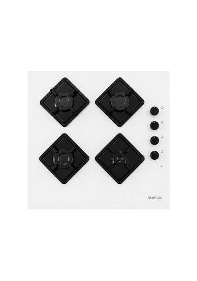Alveus MFA 627 WH - KLS 670 WH - MOD 3000 Beyaz Cam Ankastre Set