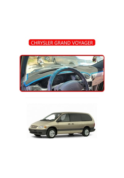 Chrysler Grand Voyagertorpido Koruma Halısı Kırmızı Kenar
