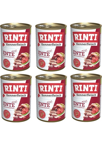 Rinti Ördekli Gurme Köpek Konservesi 400 G X 6 Adet