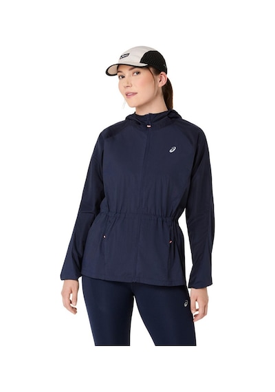 Asics Road Packable Kadın Lacivert Koşu Ceket 2012d076-400 Mavi