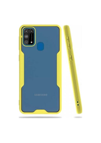 Galaxy M31 Kılıf Zore Parfe Kenarları Pastel Renk Silikon Kılıf