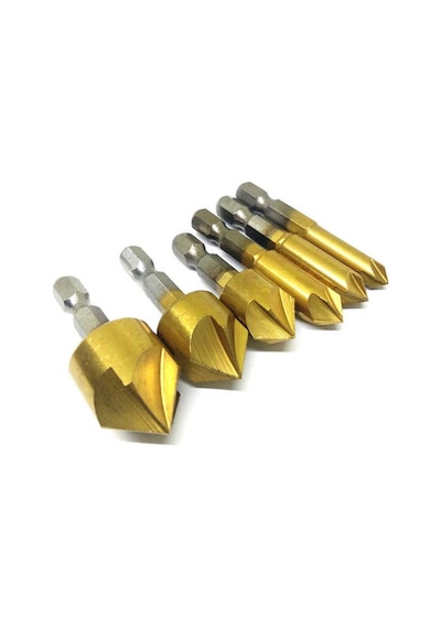 Matkap Ucu Takımı Havşa Pah Hex Hss 1/4 6-19mm Uç Uçları Ahşap
